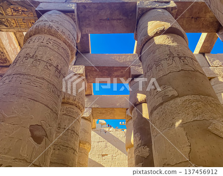 Karnak Temple is dedicated to the temple complex of Ancient Egypt. Thebes, Karnak, Luxor, Egypt Karnak Temple is dedicated to the temple complex of Ancient Egypt. Thebes, Karnak, Luxor, Egypt 137456912