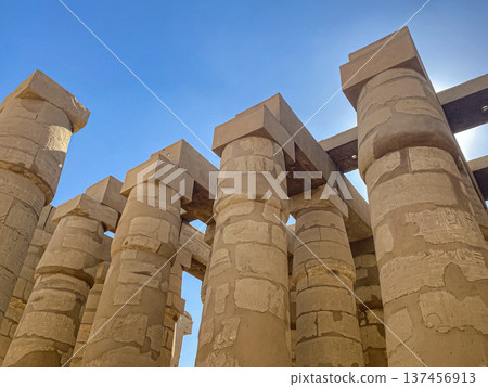 Karnak Temple is dedicated to the temple complex of Ancient Egypt. Thebes, Karnak, Luxor, Egypt 137456913