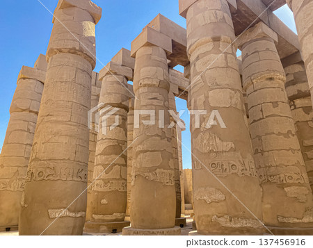 Karnak Temple is dedicated to the temple complex of Ancient Egypt. Thebes, Karnak, Luxor, Egypt Karnak Temple is dedicated to the temple complex of Ancient Egypt. Thebes, Karnak, Luxor, Egypt 137456916