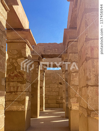 Karnak Temple is dedicated to the temple complex of Ancient Egypt. Thebes, Karnak, Luxor, Egypt Karnak Temple is dedicated to the temple complex of Ancient Egypt. Thebes, Karnak, Luxor, Egypt 137456944