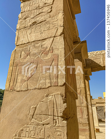 Karnak Temple is dedicated to the temple complex of Ancient Egypt. Thebes, Karnak, Luxor, Egypt Karnak Temple is dedicated to the temple complex of Ancient Egypt. Thebes, Karnak, Luxor, Egypt 137456946