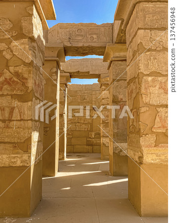 Karnak Temple is dedicated to the temple complex of Ancient Egypt. Thebes, Karnak, Luxor, Egypt Karnak Temple is dedicated to the temple complex of Ancient Egypt. Thebes, Karnak, Luxor, Egypt 137456948