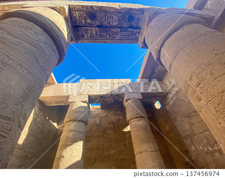 Karnak Temple is dedicated to the temple complex of Ancient Egypt. Thebes, Karnak, Luxor, Egypt Karnak Temple is dedicated to the temple complex of Ancient Egypt. Thebes, Karnak, Luxor, Egypt 137456974