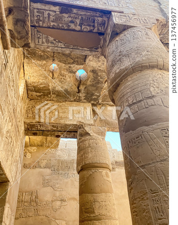 Karnak Temple is dedicated to the temple complex of Ancient Egypt. Thebes, Karnak, Luxor, Egypt Karnak Temple is dedicated to the temple complex of Ancient Egypt. Thebes, Karnak, Luxor, Egypt 137456977