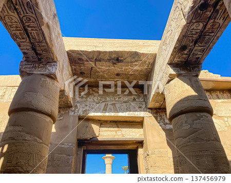 Karnak Temple is dedicated to the temple complex of Ancient Egypt. Thebes, Karnak, Luxor, Egypt Karnak Temple is dedicated to the temple complex of Ancient Egypt. Thebes, Karnak, Luxor, Egypt 137456979