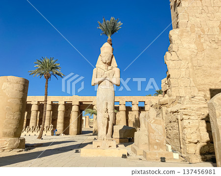 Karnak Temple is dedicated to the temple complex of Ancient Egypt. Thebes, Karnak, Luxor, Egypt Karnak Temple is dedicated to the temple complex of Ancient Egypt. Thebes, Karnak, Luxor, Egypt 137456981