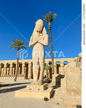 Karnak Temple is dedicated to the temple complex of Ancient Egypt. Thebes, Karnak, Luxor, Egypt Karnak Temple is dedicated to the temple complex of Ancient Egypt. Thebes, Karnak, Luxor, Egypt 137456982