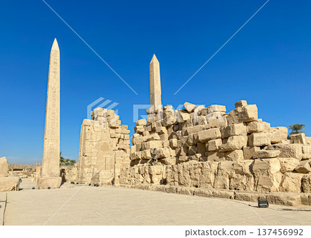 Karnak Temple is dedicated to the temple complex of Ancient Egypt. Thebes, Karnak, Luxor, Egypt Karnak Temple is dedicated to the temple complex of Ancient Egypt. Thebes, Karnak, Luxor, Egypt 137456992