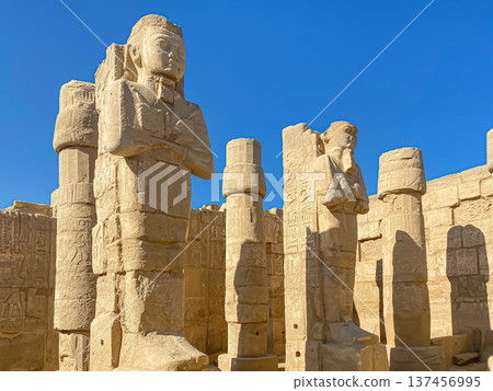 Karnak Temple is dedicated to the temple complex of Ancient Egypt. Thebes, Karnak, Luxor, Egypt Karnak Temple is dedicated to the temple complex of Ancient Egypt. Thebes, Karnak, Luxor, Egypt 137456995