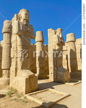 Karnak Temple is dedicated to the temple complex of Ancient Egypt. Thebes, Karnak, Luxor, Egypt Karnak Temple is dedicated to the temple complex of Ancient Egypt. Thebes, Karnak, Luxor, Egypt 137456997