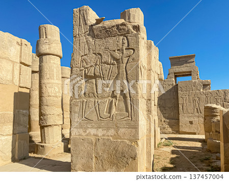 Karnak Temple is dedicated to the temple complex of Ancient Egypt. Thebes, Karnak, Luxor, Egypt 137457004