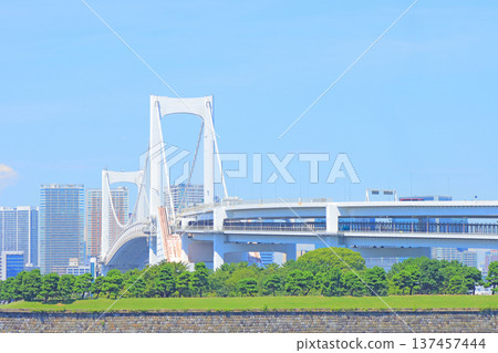 東京都港區彩虹橋風景 東京都港區彩虹橋風景 137457444