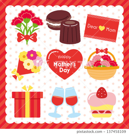 母親節圖標集 137458109
