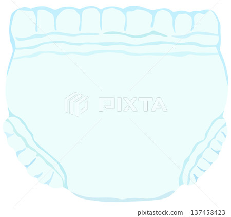 褲型尿布插圖向量素材 137458423