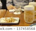 Beer and snacks 137458568