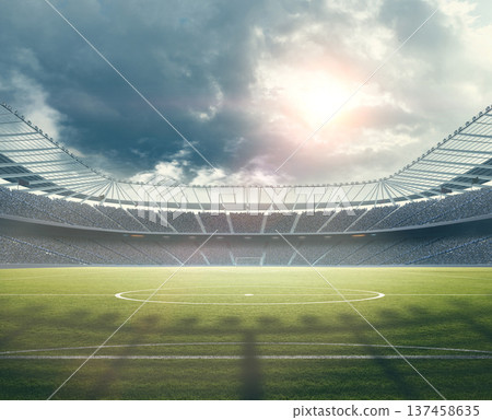 Soccer stadium 137458635