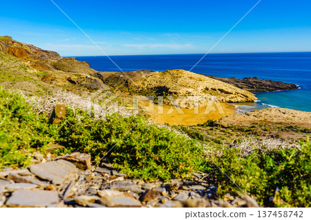 Beach sea shore. Coast in Murcia Spain. Beach sea shore. Coast in Murcia Spain. 137458742