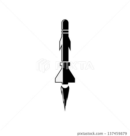 missile rudal logo icon illustration design 137459879