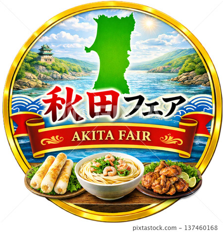 Akita Fair Wallpaper, Akita Fair Badge, Promotional Poster/Autumn Appetite, A3 137460168