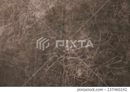 Matte brown genuine leather, leatherette with soft grain and subtle fibers texture background 137460242