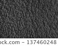 Black color soft faux fur cloth texture with fluffy plush surface for cozy fabric backgrounds 137460248