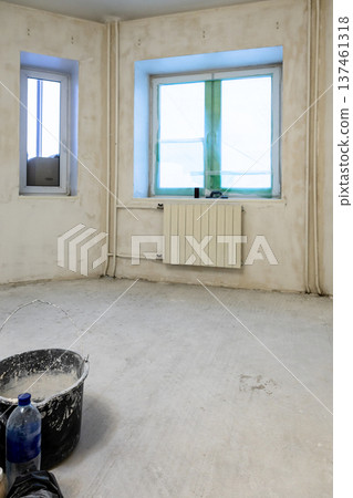 view of concrete room with rough finishing view of concrete room with rough finishing 137461318