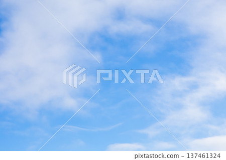 blue sky with scattered cumulus clouds 137461324