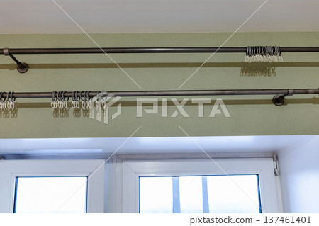 curtain rods with curtain hooks on wall curtain rods with curtain hooks on wall 137461401