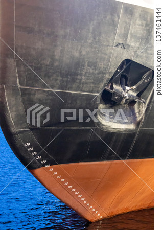 ice thickness marks on icebreaker, Murmansk ice thickness marks on icebreaker, Murmansk 137461444