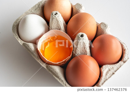 Eco Friendly Easter Eggs in Carton 137462376