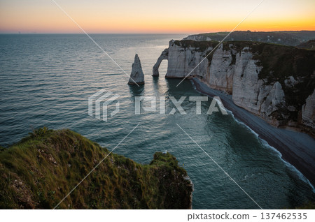 Cliffs and Waters of Etretat 137462535