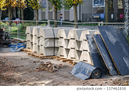 Construction of a New Residential Building Construction of a New Residential Building 137462830