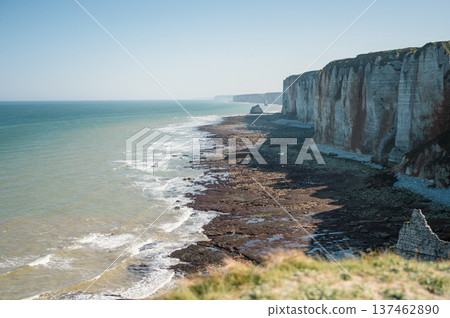 Cliffs and Waters of Etretat 137462890