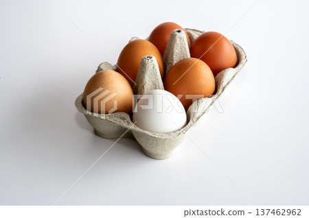 Fresh Organic Eggs in Minimal Style Fresh Organic Eggs in Minimal Style 137462962