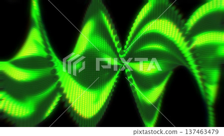 Green moving spirals of molecules and dna medical and scientific swirling and glowing with energy. Screensaver in digital style Green moving spirals of molecules and dna medical and scientific swirling and glowing with energy. Screensaver in digital style 137463479