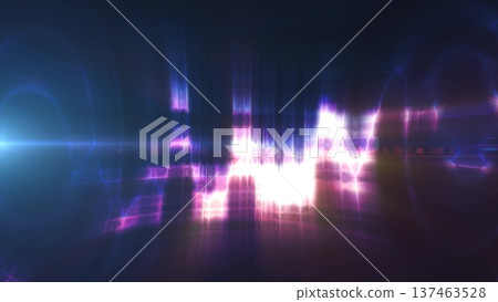 Purple energy glowing magical musical dancing equalizer made from waves and electric charges lightning high-tech digital lines and energy particles. Abstract background Purple energy glowing magical musical dancing equalizer made from waves and electric charges lightning high-tech digital lines and energy particles. Abstract background 137463528