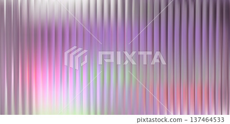 Glass pattern background, ice texture effect. Holograph metal reed abstract line gradient. Ribbed 3d flute ripple striations, silver light corrugated transparent wall window. Frosty iridescent reflect 137464533
