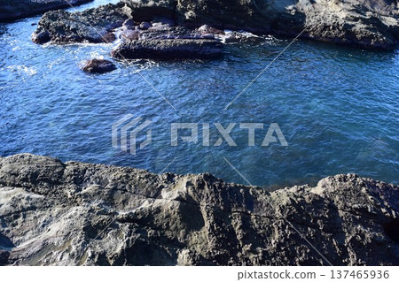Rocky landscape on the Shonai coast 137465936