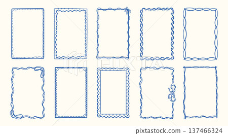 Frame Set Doodle Border Collection Frame Set Doodle Border Collection 137466324