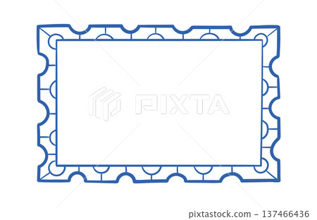 Stamp Frame Outline Doodle Stamp Frame Outline Doodle 137466436