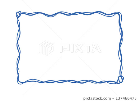 Rope Frame Border Sketch Rope Frame Border Sketch 137466473