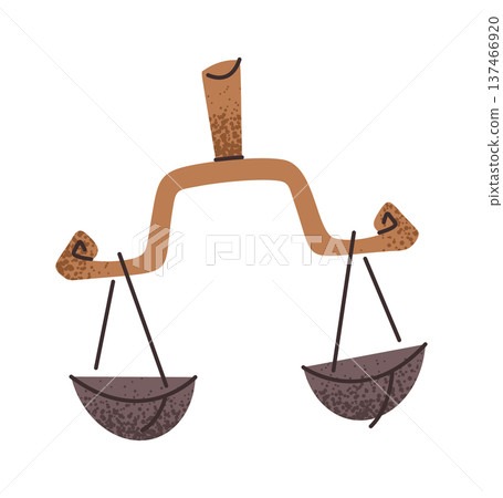 Antique Greek libra balance scale 137466920