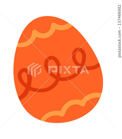 Easter egg festive design sticker Easter egg festive design sticker 137466982