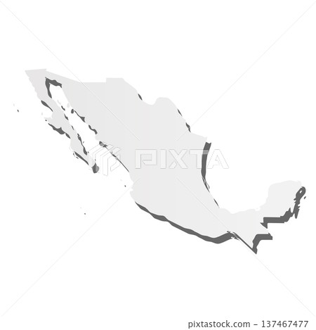 XXX- grey 3d-like silhouette map of country area with dropped shadow. Simple flat vector illustration. XXX- grey 3d-like silhouette map of country area with dropped shadow. Simple flat vector illustration. 137467477