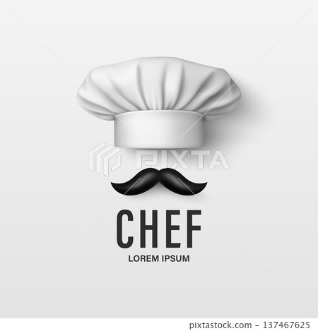 Vector Chef Logo Design with Cooking Hat and Mustache. Restaurant Chef Emblem, Culinary Logo Template. Food Brand Identity Symbol. Kitchen Badge, Chef Sign, Gastronomy Logo Vector Chef Logo Design with Cooking Hat and Mustache. Restaurant Chef Emblem, Culinary Logo Template. Food Brand Identity Symbol. Kitchen Badge, Chef Sign, Gastronomy Logo 137467625