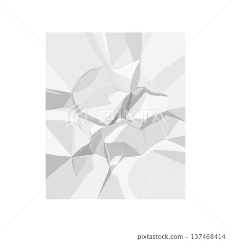 Crumpled white paper texture with grey shadows and folds Crumpled white paper texture with grey shadows and folds 137468414