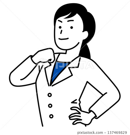 女醫生挺起胸膛 女醫生挺起胸膛 137469829