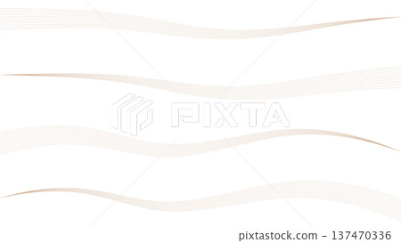 A set of delicate wave curves that are perfect for beauty and luxury designs. Waves that can be used to divide sections. 137470336