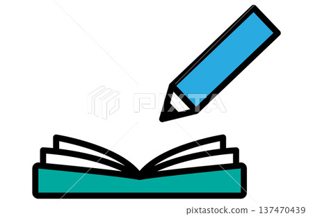 鉛筆和筆記本研究與學習插圖 137470439