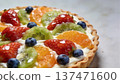 Fruit-filled tart plate | A gorgeous dessert image 137471600